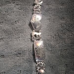 Best Friends Silver Tone Bracelet